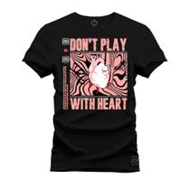 Camiseta Estampada Tamanho Grande Plus Size Dont Play