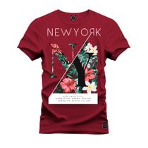 Camiseta Estampada Tamanho Grande Plus Size Florido Nyc