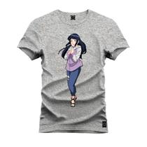 Camiseta Estampada Tamanho Grande Plus Size Hinata