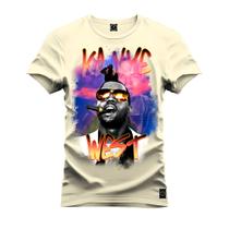 Camiseta Estampada Tamanho Grande Plus Size Kanye West