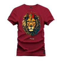 Camiseta Estampada Tamanho Grande Plus Size King