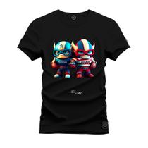 Camiseta Estampada Tamanho Grande Plus Size Minnes Jogador