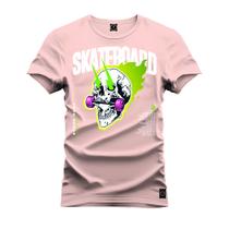 Camiseta Estampada Tamanho Grande Plus Size Skate Board