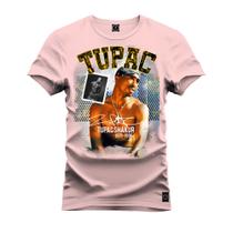 Camiseta Estampada Tamanho Grande Plus Size Tupac 1971