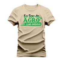 Camiseta Estampada Unissex Algodão Confortável Eu Sou