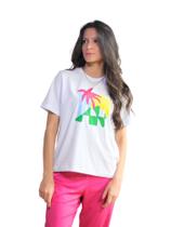 Camiseta Estampada Veluchi Feminina Puro Algodão S02