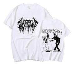 Camiseta Estilo De Rua Ghostemane Algodão Casual Atemporal Camiseta Estilo De Rua Ghostemane Algodão Casual Atemporal