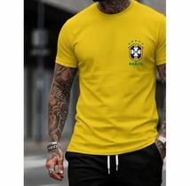 Camiseta Estilo Torcedor Brasileira Moda Unissex Lançamento 2026 Camiseta Estilo Torcedor Brasileira Moda Unissex Lançamento 2026