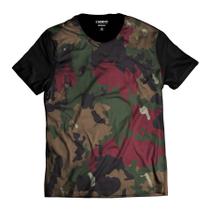 Camiseta Estilosa Camuflada Exército Colors Marrom - Di Nuevo