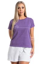 Camiseta Estonada Feminina Cat & Dog Thin Line Vinho