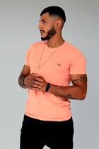 Camiseta estonada laranja Camiseta estonada laranja