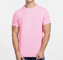 Camiseta Estonada Rosa Neon