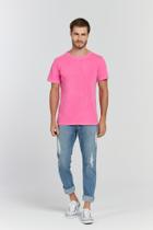 Camiseta Estonada Rosa Pink Liso