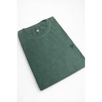 Camiseta estonada zero encolhimento + basica logo bordado 100%algodão Camiseta estonada zero encolhimento + basica logo bordado 100%algodão