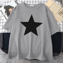 Camiseta Estrela Cinza Mescla