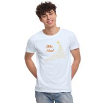 Camiseta Estrelas de Natal Natalina Camisa Personalizada Blusa Adulto Algodão com Poliéster