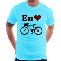 Camiseta Eu Amo Bicicleta - Foca na Moda
