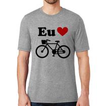 Camiseta Eu Amo Bicicleta - Foca na Moda