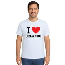 Camiseta Eu Amo I Love Orlando Estampa Personalizada Camiseta Eu Amo I Love Orlando Estampa Personalizada