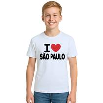 Camiseta Eu Amo São Paulo I Love SP Estampa Personalizada