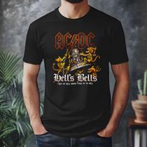 Camiseta Exclusiva Banda Acdc Logo Hells Bells Para Show Camiseta Exclusiva Banda Acdc Logo Hells Bells Para Show