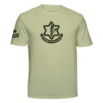 Camiseta Exercito Israelense Idf Israel Cor:CaquiTamanho:M
