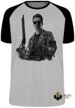 Camiseta Exterminador do Futuro moto Blusa Plus Size extra grande adulto ou infantil