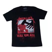 Camiseta Extra Metallica Kill 'em All Plus Size Blusa BO320 RCH