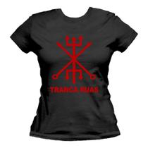 Camiseta Exu Tranca Rua Orixá Candomblé Sarava Feminina