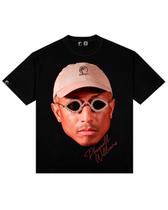 Camiseta Face Oversized Pharrell Williams Preta