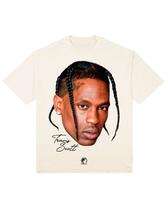 Camiseta Face Oversized Travis Off-White Camiseta Face Oversized Travis Off-White