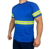 Camiseta Faixa Refletiva Uniforme Construção Rodovia Obra