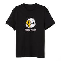 Camiseta Faker Panda Feminina Masculina Unissex Algodão Premium