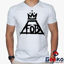 Camiseta Fall Out Boy 100% Algodão FOB Rock Geeko