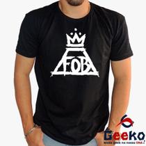 Camiseta Fall Out Boy 100% Algodão FOB Rock Geeko