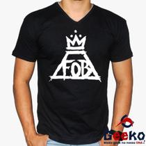 Camiseta Fall Out Boy 100% Algodão FOB Rock Geeko