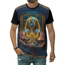Camiseta Faraó Egito Antigo Tradição Mistério Poder Ouro