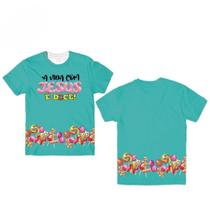 Camiseta Fardamento Uniforme Tema A Vida com Jesus é Doce