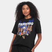Camiseta Farm Media Patinando Em Ny Feminina Camiseta Farm Media Patinando Em Ny Feminina