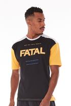 Camiseta Fatal Especial Raglan Out Of This World Preta