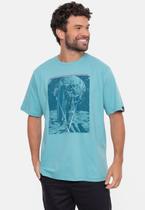Camiseta Fatal Estampada Astrowave Azul Mineral