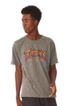 Camiseta Fatal Estampada Cinza Mescla Escuro