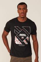 Camiseta Fatal Estampada Preta