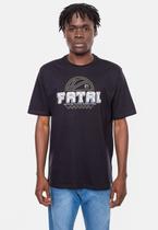 Camiseta Fatal Masculina Estampada Preta