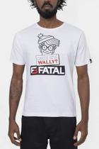 Camiseta Fatal Surf Algodão Manga Curta Estampada Grafite