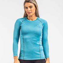 Camiseta fator de proteção uv50 + feminino manga longa