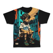 Camiseta Favela Criança Raiz Identidade Cultural - Di Nuevo