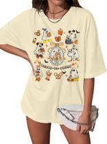 Camiseta FAYALEQ Halloween Oversize Pumpkin Ghost Camiseta FAYALEQ Halloween Oversize Pumpkin Ghost