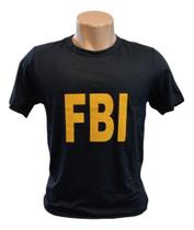Camiseta FBI Unisx Fantasia Folia Carnaval