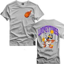 Camiseta FC003 Looney Tunes Basquete Camisa Unissex Estampa Frente e Costa Personalizado Algodão Camiseta FC003 Looney Tunes Basquete Camisa Unissex Estampa Frente e Costa Personalizado Algodão